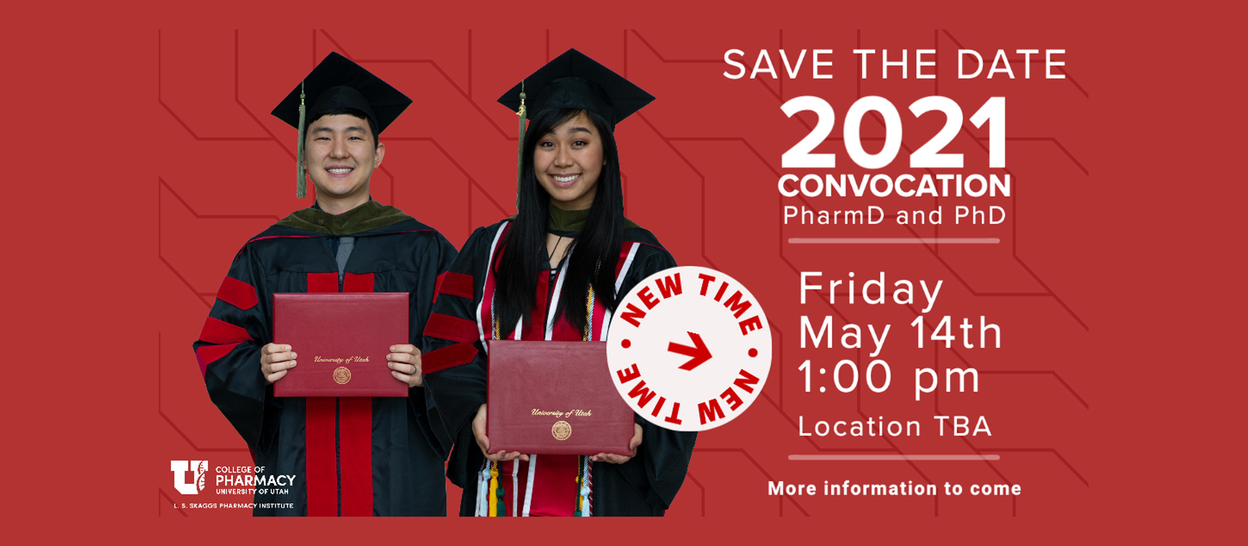 Save The Date for the 2021 Convocation College of Pharmacy